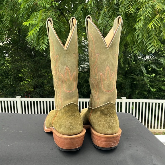 Olive Olathe Kudu rough-out, men’s 8.5D - Picture 3 of 14